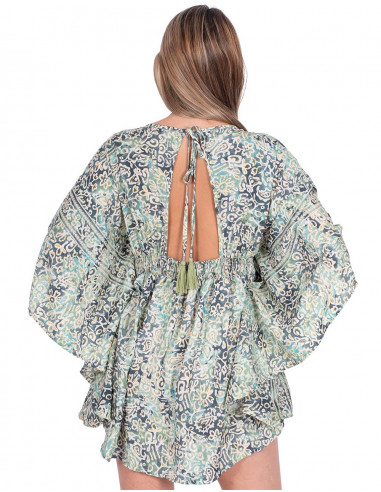 Kleid mit Fledermausärmeln