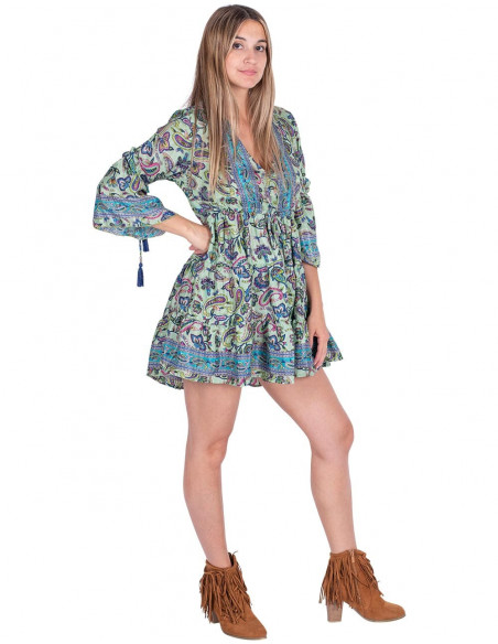 Abito corto stile Boho