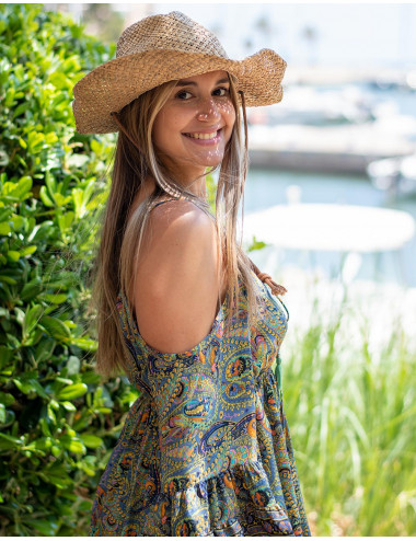 Robe bohème à épaules dénudées