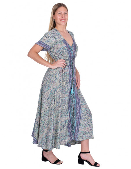 Boutons et manches de la robe