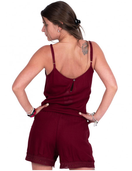 Tuta casual bordeaux