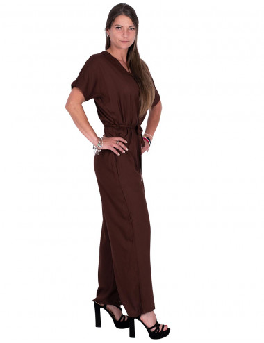 Brown Viscose Jumpsuit 2