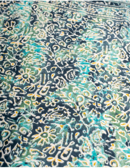 Short Green Print Dress