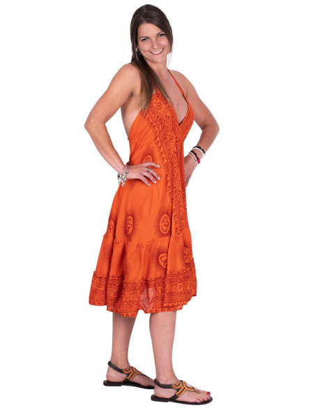 Robe orange sanskrite