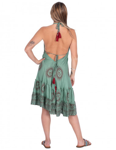 Om Symbol Cotton Dress