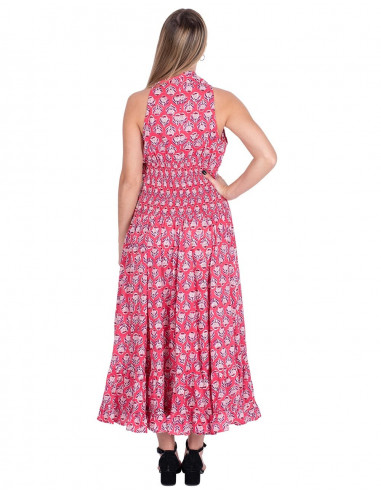 Robe longue en coton