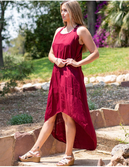 Robe hippie en rayonne