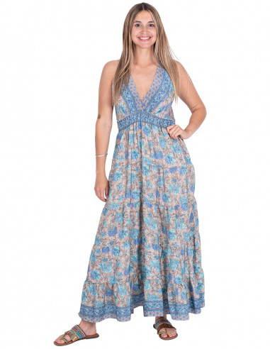 Bedrucktes Empire-Kleid