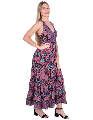 Bedrucktes Seidenkleid