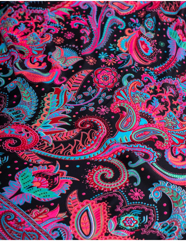 Bedrucktes Seidenkleid