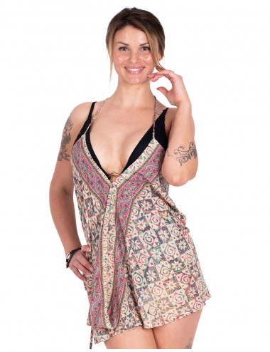 Extra kurzes bedrucktes Kleid 2