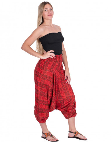 Pantalon hippie rouge