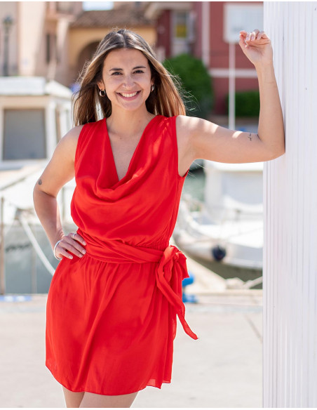 Lace and Draped Dress