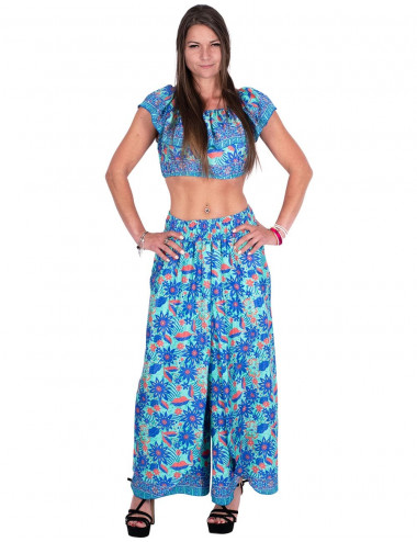 Bedrucktes Crop-Top aus Seide 2