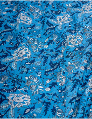 Vestido longo de algodão