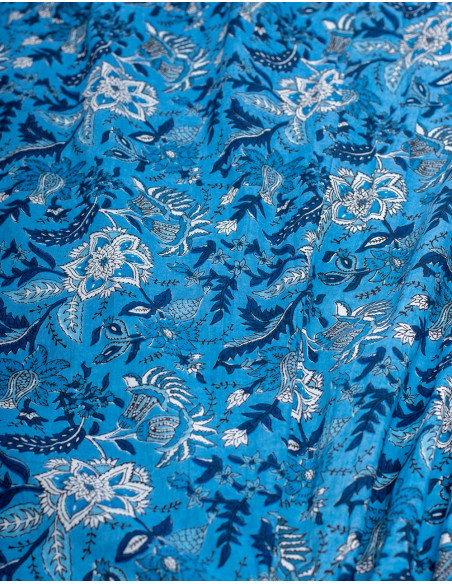 Vestido longo de algodão