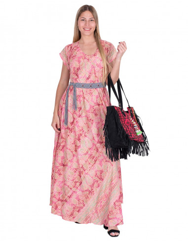 Pink Large Size Dress