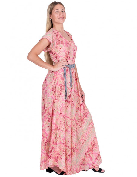 Pink Large Size Dress