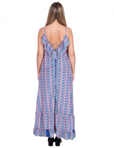 Robe Longue à Volants