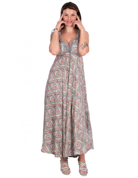 Robe longue en soie originale