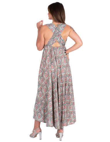 Vestido longo de seda original