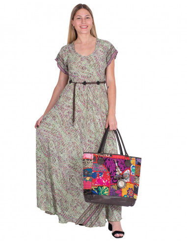 Seidenkleid mit Ärmeln