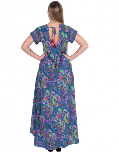 Vestido Azul Tamanho Grande