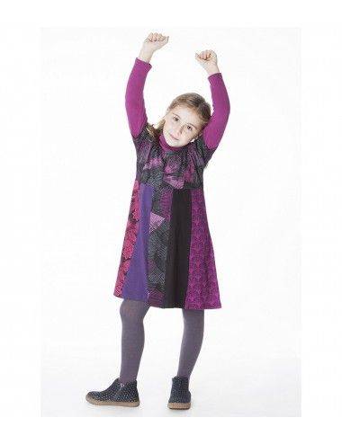 vestido_franjas_niña_violeta_divertido