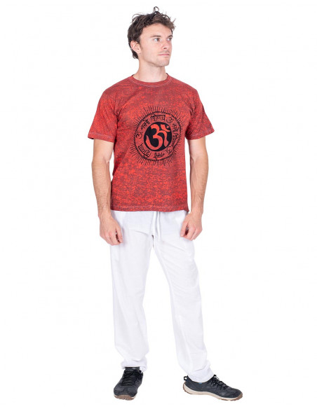 camiseta-etnica-dibujo-estampado-roja