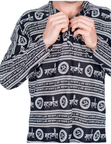 Camisa Kurta preta