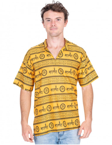 Camisa étnica amarela