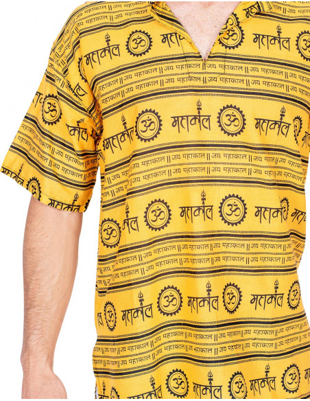 kurta-amarilla-mangas-largas-hombre