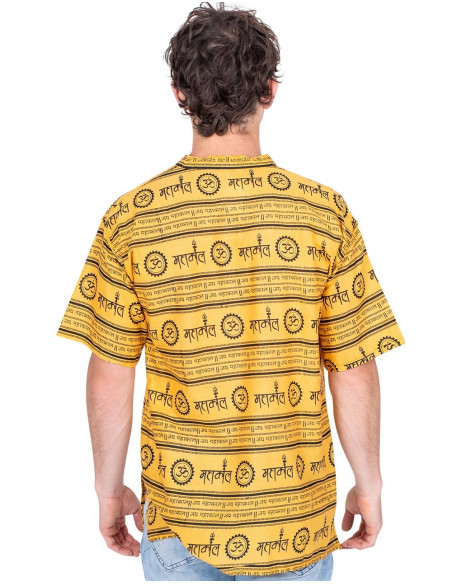 Chemise Ethnique Jaune
