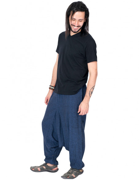 Saruel blaue Hose