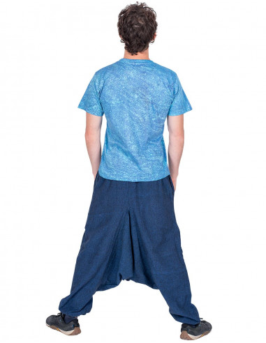 Saruel blaue Hose