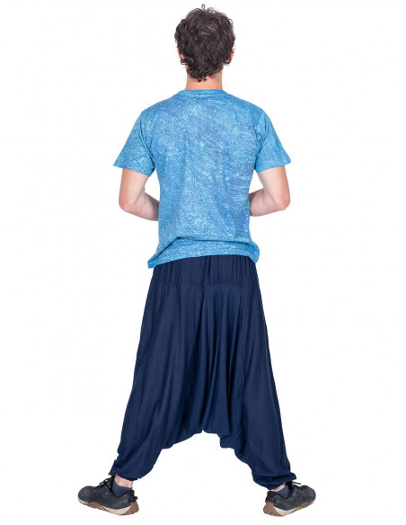 Pantaloni di cotone blu