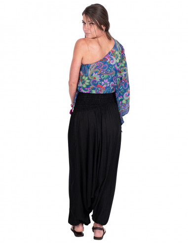 Indumento versatile in rayon nero