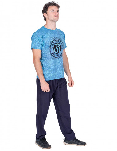 Pantalon droit avec caoutchouc