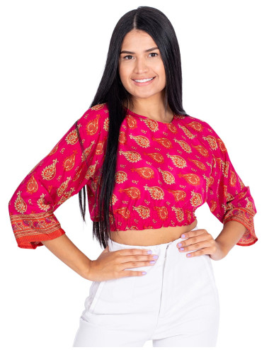 Rosa Seidenbluse
