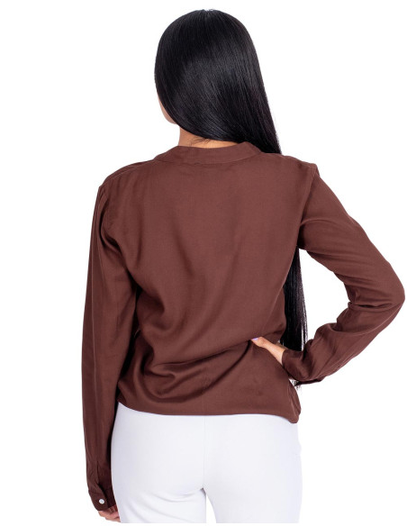Brown Shirt with Buttons