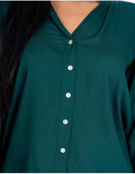 Chemisier basique vert