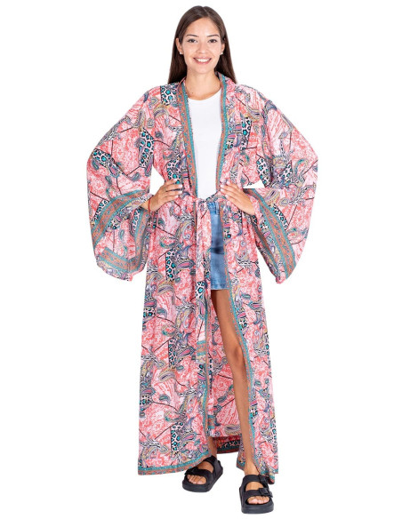 Kimono lungo stampato