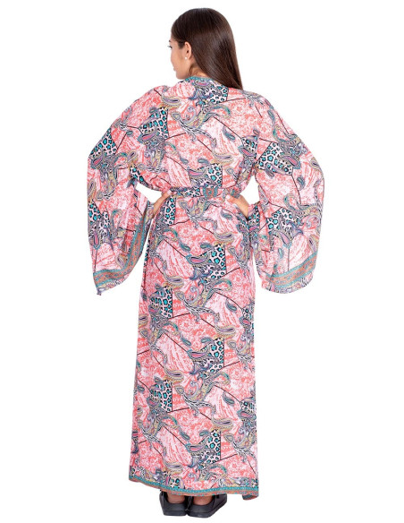 Langer bedruckter Kimono