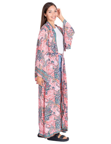 Kimono long imprimé 2