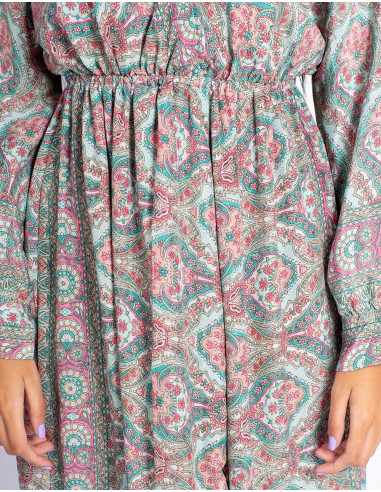 Langes Kleid im Boho-Stil