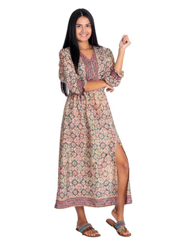 vestido-midi-mangas-largas-seda-beige