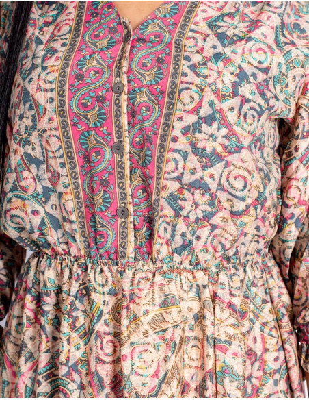 Printed Silk Dress