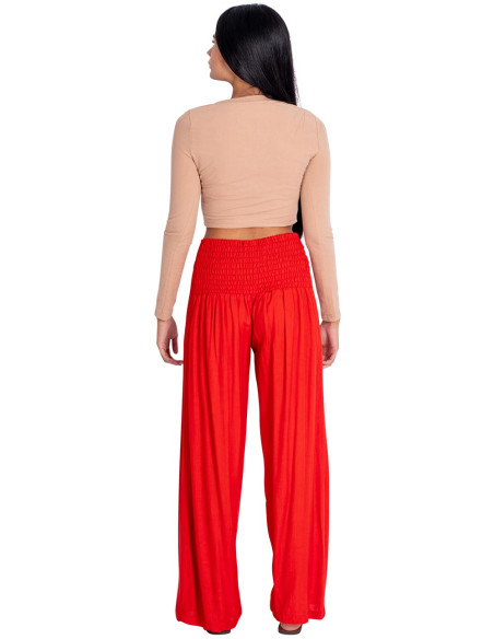 Rote gerade Hose für Damen