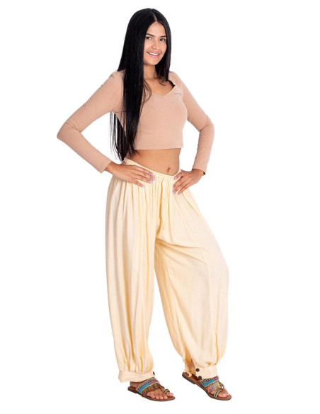 Bloomers de ioga bege