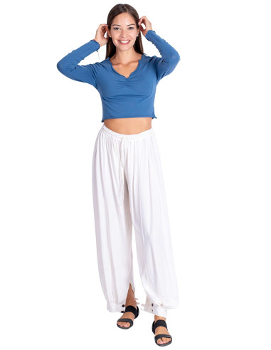 Pantaloni da yoga bianchi